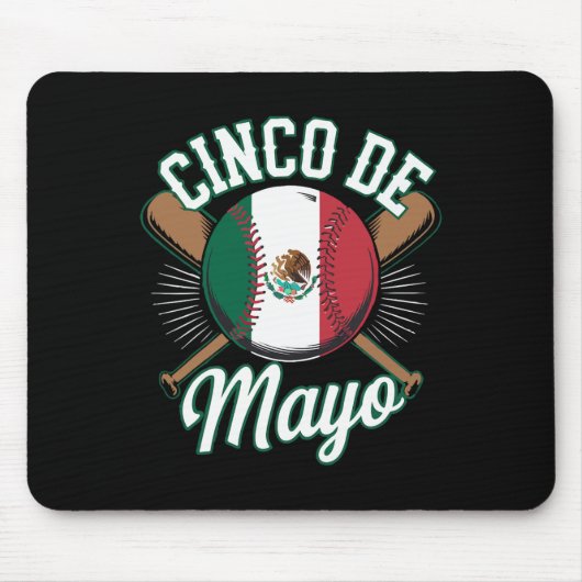 Bysebyll Cinco De Mayo Bysebyll Mexicaans Muismat (Voorkant)
