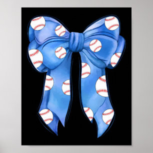 Bysebyll Coquette Boog Grappig Bysebyll Blauwe Tea Poster