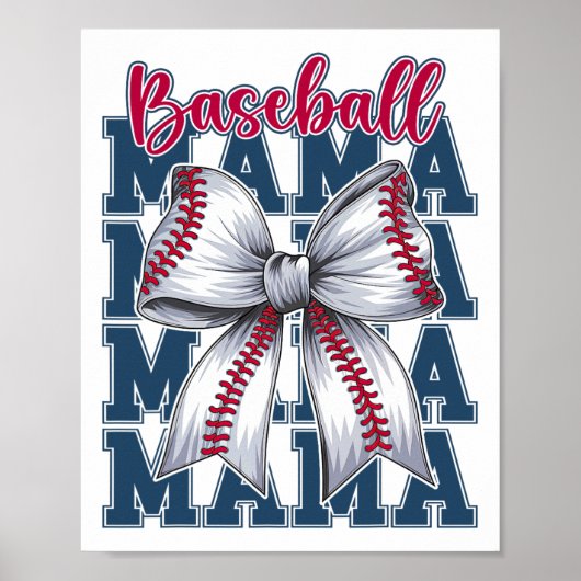 Bysebyll Coquette Bow Bysebyll Mama Bysebyll Mom M Poster (Voorkant)