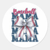 Bysebyll Coquette Bow Bysebyll Mama Bysebyll Mom M Ronde Sticker (Voorkant)