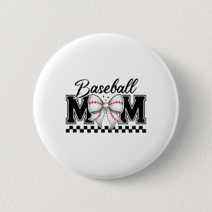 Bysebyll Coquette Mama T-shirt Mama Spel Dag Outfi Ronde Button 5,7 Cm