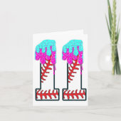 Bysebyll Drip 11 jaar oude 11e verjaardag jongen J Kaart (Voorkant)