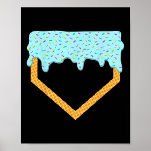 Bysebyll Drip Boys Home Plate Ijs Sport Spelen Poster