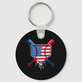 Bysebyll Drip Boys Ijs Patriottische Amerikaanse V Sleutelhanger