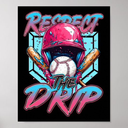 Bysebyll Drip Boys Kinderen Ijs Druppelend Respect Poster (Voorkant)