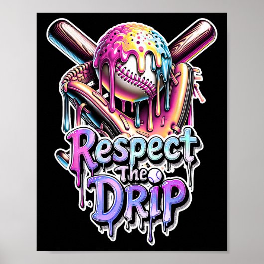 Bysebyll Drip Ijs Druppelend Respecteer De Drip Poster (Voorkant)