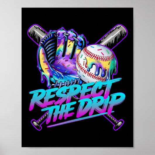 Bysebyll Drip Ijs Druppend Respecteer De Druppel  Poster (Voorkant)