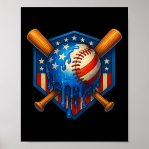 Bysebyll Drip Ijs Room Jongens 4 juli Amerikaanse Poster