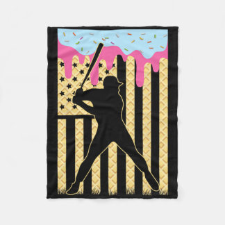 Bysebyll Dripping Ice Cream Drip Youth Boys Byseby Fleece Deken