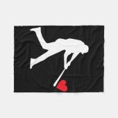 Bysebyll Funny Valentine  Fleece Deken (Voorkant (Horizontaal))