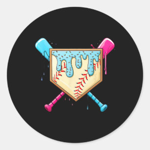 Bysebyll Game Day Home Plate Ice Cream Drip Met S Ronde Sticker