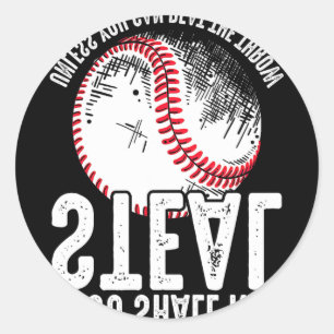 Bysebyll Gij Zult Niet Stelen Tenzij Je Kunt Slaan Ronde Sticker