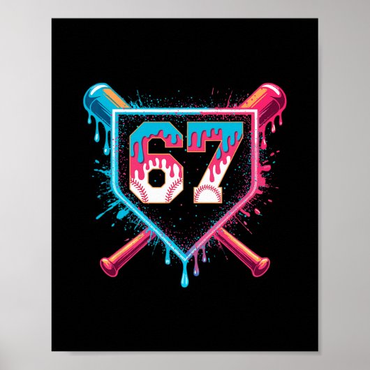 Bysebyll Ijsje Drip Six Seven Gen Alpha Jargon Poster (Voorkant)