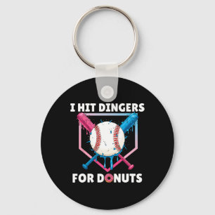 Bysebyll ik raak dingers voor donuts Grappige donu Sleutelhanger