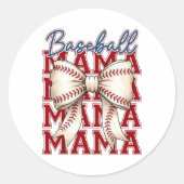 Bysebyll Mama Coquette Boog Spel Dag Bysebyll Mama Ronde Sticker (Voorkant)