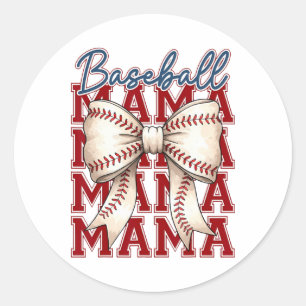 Bysebyll Mama Coquette Boog Spel Dag Bysebyll Mama Ronde Sticker