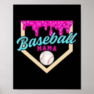 Bysebyll Mama Home Plate IJsdruppel met Sprin Poster