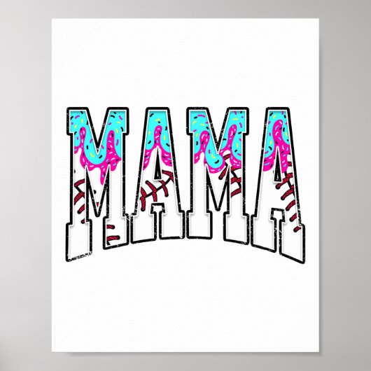 Bysebyll Mama Ice Cream Drip met Sprinkles Byseby Poster (Voorkant)