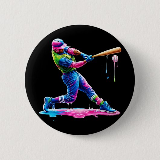 Bysebyll Player Drip Ijs  Ronde Button 5,7 Cm (Voorkant)