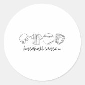 Bysebyll Seizoen School Spirit Ronde Sticker (Voorkant)