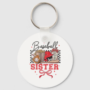 Bysebyll Sister Coquette Bow Grootste Fan Sport Lo Sleutelhanger
