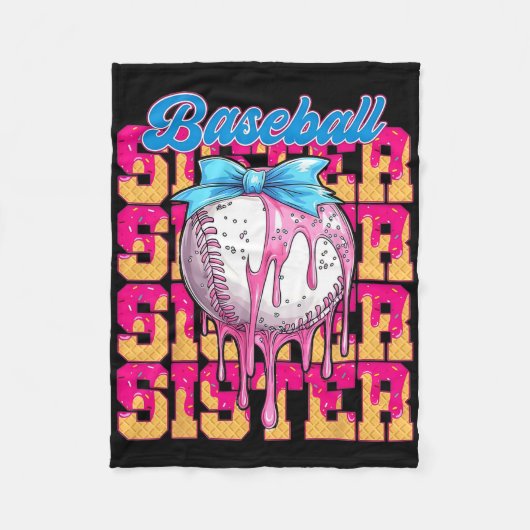 Bysebyll Sister Coquette Bow Ijs Bysebyll Fleece Deken (Voorkant)
