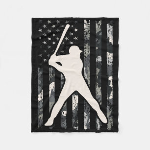 Bysebyll Usa Vlag Camo Vintage Bysebyll Vlag Voor Fleece Deken