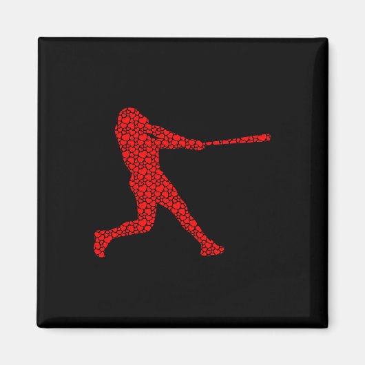 Bysell Lovers Valentijn Hearts Love Schattige Silh Magneet (Voorkant)