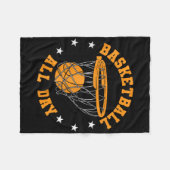 Bysketbyll All Day Girl Fleece Deken (Voorkant (Horizontaal))