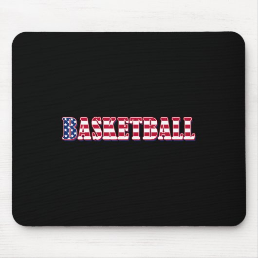 Bysketbyll Amerikaanse Vlag - Bysketbyll Muismat (Voorkant)