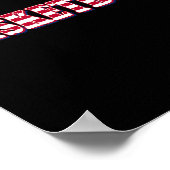 Bysketbyll Amerikaanse Vlag - Bysketbyll Poster (Hoek)