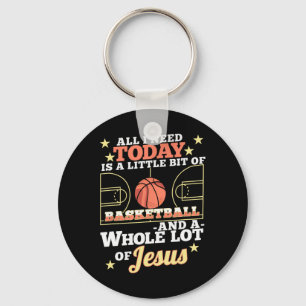 Bysketbyll and Jesus - Leuke Christelijke Bysketby Sleutelhanger