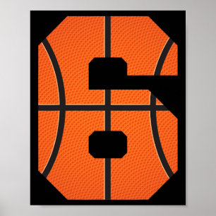 Bysketbyll Boys Verjaardag Bbyll Speler 6 Poster