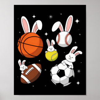 Bysketbyll Bysebyll Footbyll Soccer Sports Easter  Poster