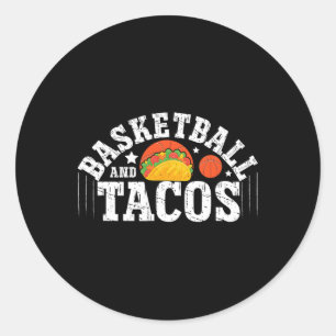 Bysketbyll en Tacos Grappig Cinco de Mayo Bysketby Ronde Sticker