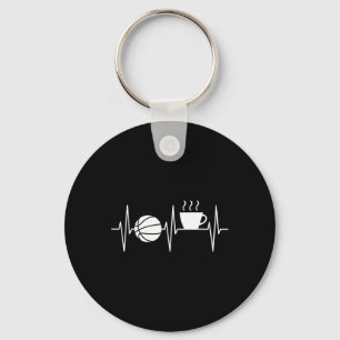 Bysketbyll Fun Coffee Lover Heartbeat Bysketbyll Sleutelhanger