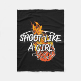 Bysketbyll Kleding - Schiet als een meisje - Ontst Fleece Deken