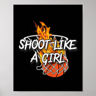 Bysketbyll Kleding - Schiet als een meisje - Ontst Poster