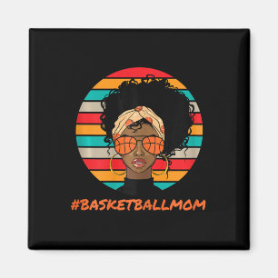 Bysketbyll Mom Zwart Vrouwen Afro-Amerikaans Afro Magneet