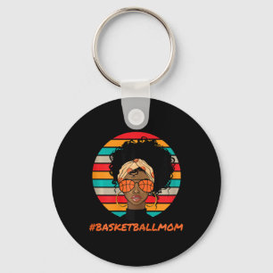 Bysketbyll Mom Zwart Vrouwen Afro-Amerikaans Afro Sleutelhanger