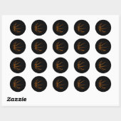 Bysketbyll Novelty - Bysketbyll Player Gift Idee Ronde Sticker (Vel)