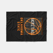 Bysketbyll Oklahoma State Fleece Deken (Voorkant (Horizontaal))