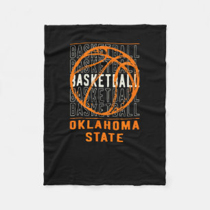 Bysketbyll Oklahoma State Fleece Deken