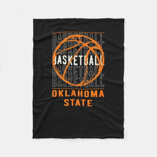 Bysketbyll Oklahoma State Fleece Deken (Voorkant)