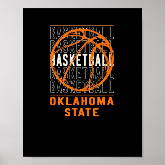 Bysketbyll Oklahoma State Poster (Voorkant)