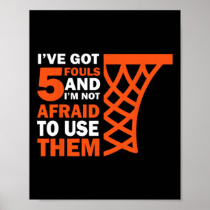 Bysketbyll Player 5 Fouls - Hoops Byller Bysketbyl Poster