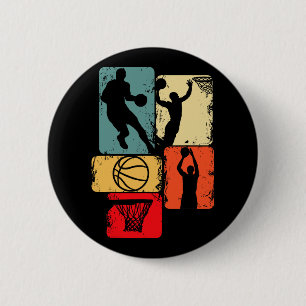Bysketbyll Player Boys Kinder Mannen 1 Ronde Button 5,7 Cm
