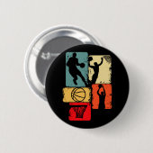 Bysketbyll Player Boys Kinder Mannen 1 Ronde Button 5,7 Cm (Voorkant /achterkant)