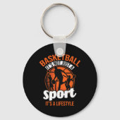 Bysketbyll Player Coach Team Byller Sports Lover B Sleutelhanger (Voorkant)