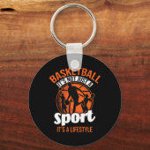 Bysketbyll Player Coach Team Byller Sports Lover B Sleutelhanger (Voorkant)